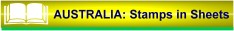 Australia:  Stamps in Sheets